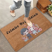 Valerine Life Sevimli Çiftler Evimize Hoş Geldiniz Kapı Önü Paspası 45x70cm