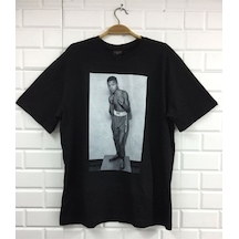 Stoned&Fame Muhammed Ali Baskılı T-shirt SIYAH Siyah