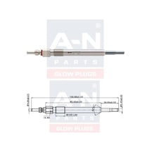 Kızdırma Bujisi Eco 5v Chrysler Voyager Iv Rg, Rs : 2.8 Crd Dodge Nıtro: 2.8 Crd Jeep Cherokee Kj : 2.8 Crd 46072017f Glp195 0250402003 Et1-a-n-130 195