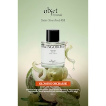 Yapışkanlık Hissi Bırakmayan Saten Bitişli Vücut Yağı Kundal Satın Glow Body Oil Glowing Orchard