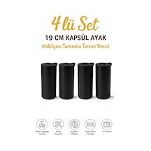 Kapsül Bohem 19 Cm Mobilya Kanepe Sehpa Tv Ünitesi Koltuk Ve Konsol Ayağı Mobilya