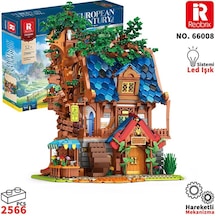 Reobrix 66008 Ağaç Evi Yaratıcı Yapı Blok Seti Building Blocks Tree House - 2566 Parça