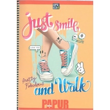 Gıpta Papur Notes Spiralli Karton Kapak Defter A4 72 Yp Kareli N11.1665