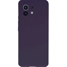 Newface Xiaomi Mi 11 Kılıf Nano İçi Kadife Silikon - Mor mor