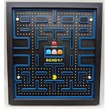 Pac-man Level 1 3d Baskı Tablo Çerceve
