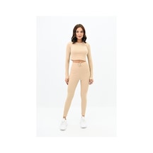 Koza Butik Kadın Kaşkorse Crop Tayt Takım 3727-23 001