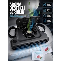 Mey İthalat Usb Şarjlı Araç Boyun Soğutucu Fan 5 Kademeli Sessiz Çalışan Turbo Fan