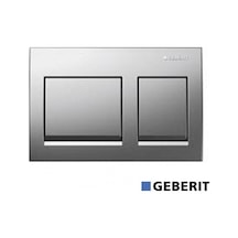 Geberit Kumanda Kapağı ALPHA35 - Çift Basmalı 115.045.46.5 Krom