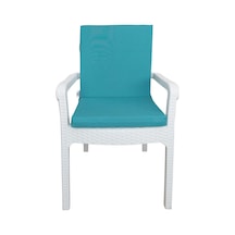 Mirzade 4 Adet Elit Yüksek Arkalı Minder Duck Bezi-su Yeşili 001