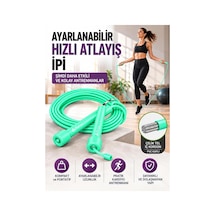 Ayarlanabilir Hızlı Atlama İpi Yeşil