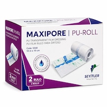 Maxıpore Pu-roll Şeffaf Su Geçirmez Yara Örtüsü 10m 10cm 2 Rulo