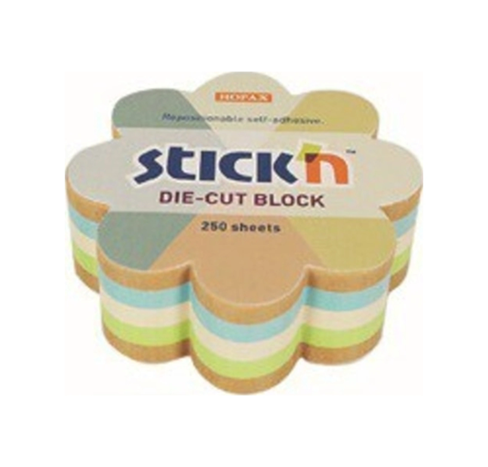 Stickn 67x67mm Kraft Çiçek Yapışkanlı Not Kağıdı Notblok 250 Yaprak 21834