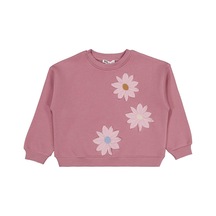 Civil Girls Papatya Nakışlı 6-9 Yaş Sweatshirt - Pembe Gül Kurusu