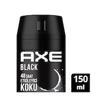 5 Adet Axe Erkek Deodorant & Bodyspray Black 48 Saat Etkileyici Koku 150 Ml