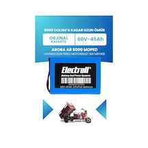 Arora Ar 5000 Moped Batarya Standart Kapasite Lifepo4 60v 45ah Elektrikli Motosiklet Bataryası
