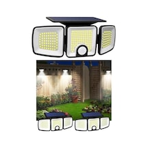 Güneş Enerjili 223 Cob Ledli, Hareket Sensörlü, 3 Taraflı Aydınlatma/gt-sl25 Acı Kahve