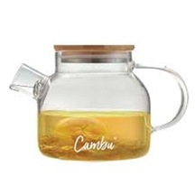 Konak Züccaciye Bambu Kapak Cam Demlik 1lt