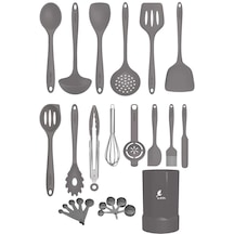 Maracas Isıya Dayanıklı Yanmaz Yapışmaz Silikon Spatula 25 Parça