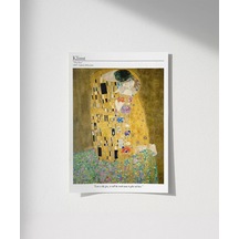Çerçevesiz Poster Gustav Klimt Öpücük 1