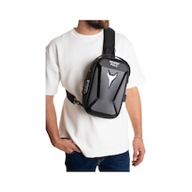 Newish Polo Erkek Şifreli Kilitli Su Geçirmez Sling Bag 404 Çapraz Omuz Ve Sırt Çantası - New404 Siyah - Beyaz