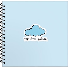 Hisli Şeyler 16X15 Çizgili Defter - Yok Öyle Yağma