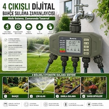 4 Çıkışlı Dijital Bahçe Sulama Zamanlayıcısı Lcd Ekranlı Otomatik Sulama Programlayıcı Timer
