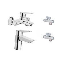 Artema Solid S Banyo Batarya Seti + Gms Filtreli Ara Musluk 2 Adet