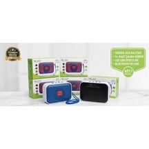 Bluetooth Hoparlör Speaker Led Işıklı Usb Ve Hafıza Kartı Destekli Telefon Standlı Taşınabilir Tam Bir  Performans Ürünü Kaybetseniz Üzülmeyeceğiniz lik Ürün Ön Panel Mavi