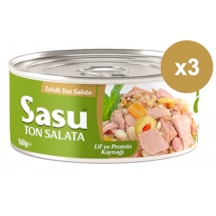 Sasu Tahıllı Ton Salata İri Parça 3 x 160 G