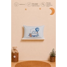 İsme Özel Erkek Bebek Yastık Kılıfı 35x45 Cm %100 Pamuk Organik Baskılı İsimli Bebek Hediyesi 1009y