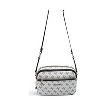 Silver & Polo Silver Polo Beyaz - Siyah Monogram Kadın Çapraz Çanta Sp1162