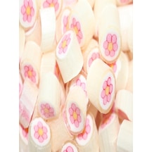 Pembe Çiçek Desenli Lolly Akide Şeker 1000 Gr.