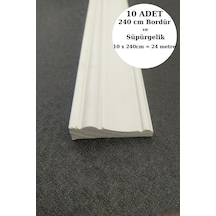 Diecor Dekoratif Boyanabilir 10 Adet 7 Cm Polistren Duvar Bordürü Ekru Model:xa308