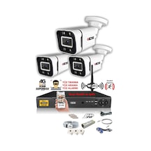 Ids 3 Kameralı 5mp Sony Lensli 1080p Fullhd Gece Renkli Full Kamera Seti Su Geçirmez Cepten İzle Ds 2031hd Wl Set3 Nohdd