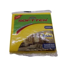 Softtex Ekonomik Temizlik Bezi 3 Adet Sarı