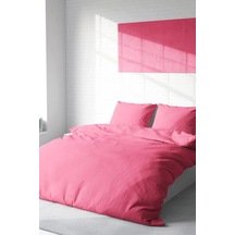 Nivemeshome Şeker Pembe %100 Pamuk Çift Kişilik Nevresimtakımı Pembe