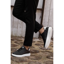 Daxtors D0158 Günlük Ortopedik Unisex Sneaker Spor Ayakkabı Siyah-beyaz