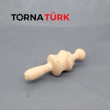 Ahşap Malafa Saplı Rokela Şekillendirme Aparatı Metalik