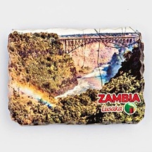 Zambiya Lusaka Temalı Kırık Magnet