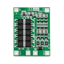3s 40a Bms 12.6v 18650 Lityum Pil Koruma Ve Balans Modülü Hw-288