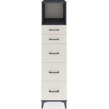 Kronos Dolap Tek Raflı 5 Çekmeceli 44x59x182 Antrasit-aytaşı Antrasit Kronos Dolap Tek Raflı 5 Çekmeceli 44x59x182 Antrasit-aytaşı Antrasit