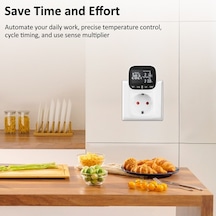 Pazly 230v 16a Akıllı Akvaryum Termostat Priz - Dokunmatik Ekran, Soğutma/ısıtma Ve Zamanlayıcı