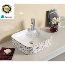 Puroser Rose Tezgah Üstü Çanak Lavabo