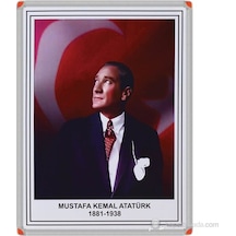 35X50 Cm Alüminyum Çerçeve Atatürk Portresi - Çerçevesi