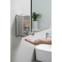 Tema Paslanmaz Sıvı Sabunluk 500 Ml 304 Kalite İnox Duvar Tipi Paslanmaz Çelik Dispenser İnox