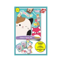 Panini Squishmallows Sticker Çıkartma Albüm Dergisi + 2 Paket 10 Adet Sticker + 1 Adet Limited Kart