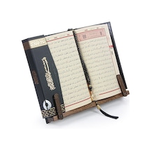 Ahşap Masaüstü Rahle Ayarlanabilir Kademeli Kitap Okuma Standı Kabeli Kuranı Kerim Seti