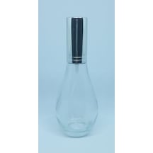 Parfüm Şişesi 70 ML 6 Adet Boş Ampul Şişe Gri Kapak Plastik Valf