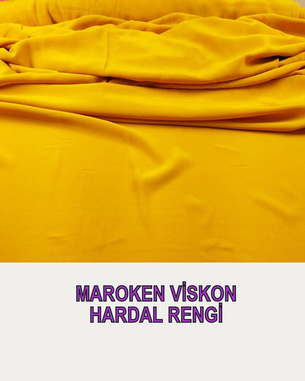 Maroken Viskon Hardal Renkte En 145 Cm X Boy 285 Cm -2813