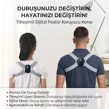 Dijital Ekran Titreşimli Dik Durma Korsesi
